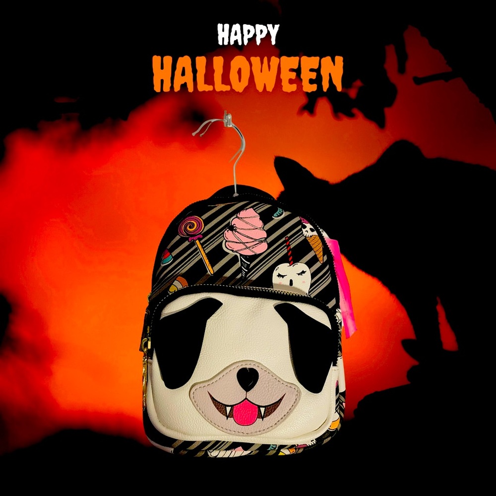 Betsey Johnson Halloween mini dog backpack